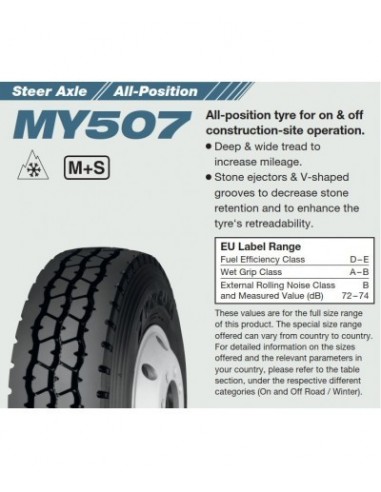 Anvelopa CAMION VARA YOKOHAMA MY507 315/80R22.5 156/150K